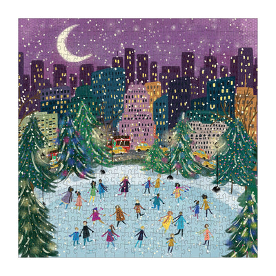 Merry Moonlight Skaters Puzzle