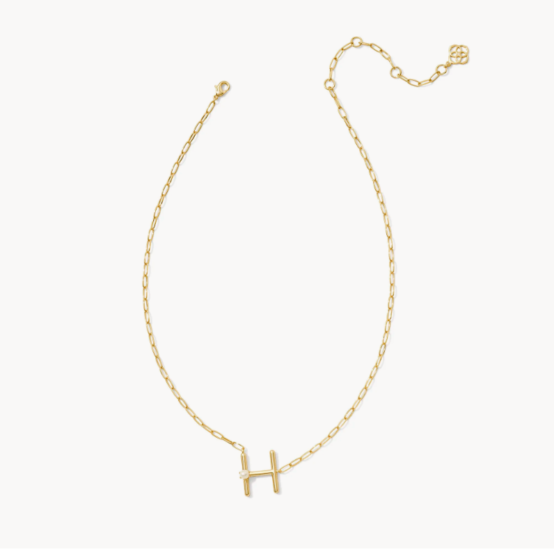 Pearl Letter Short Pendant Kendra Scott Necklace