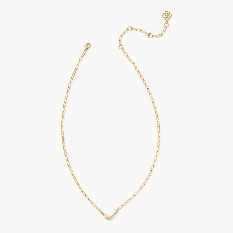 Pearl Letter Short Pendant Kendra Scott Necklace