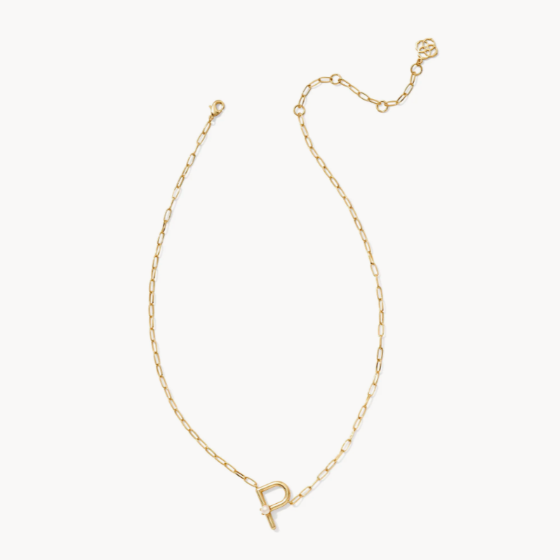 Pearl Letter Short Pendant Kendra Scott Necklace