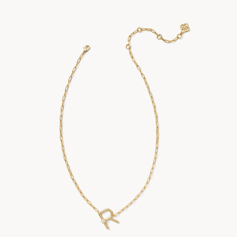 Pearl Letter Short Pendant Kendra Scott Necklace