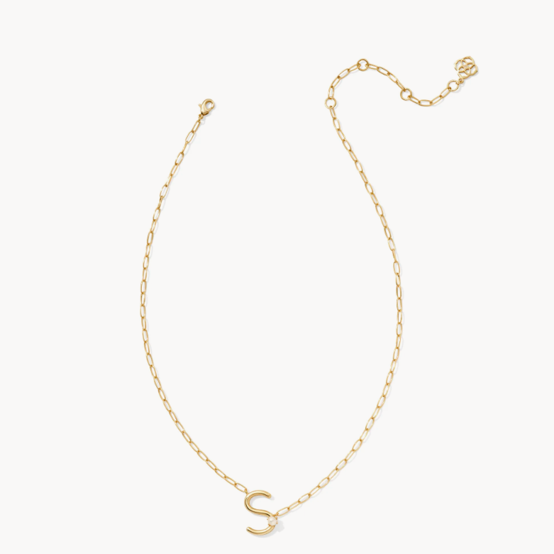 Pearl Letter Short Pendant Kendra Scott Necklace