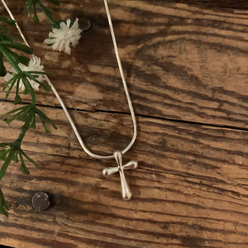 Rounded Cross Pendant - Apothecary Gift Shop