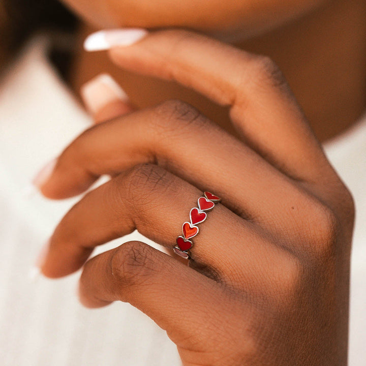 Love Hearts Band Pura Vida Rings Apothecary Gift Shop