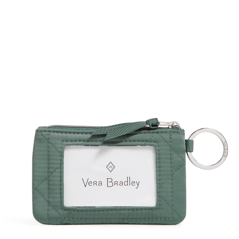 Vera Bradley- RFID Deluxe Zip ID Case Black Performance Twill