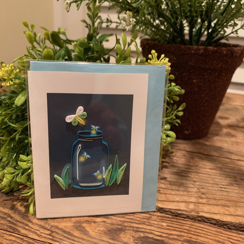 Fireflies Gift Enclosure Quilling Cards