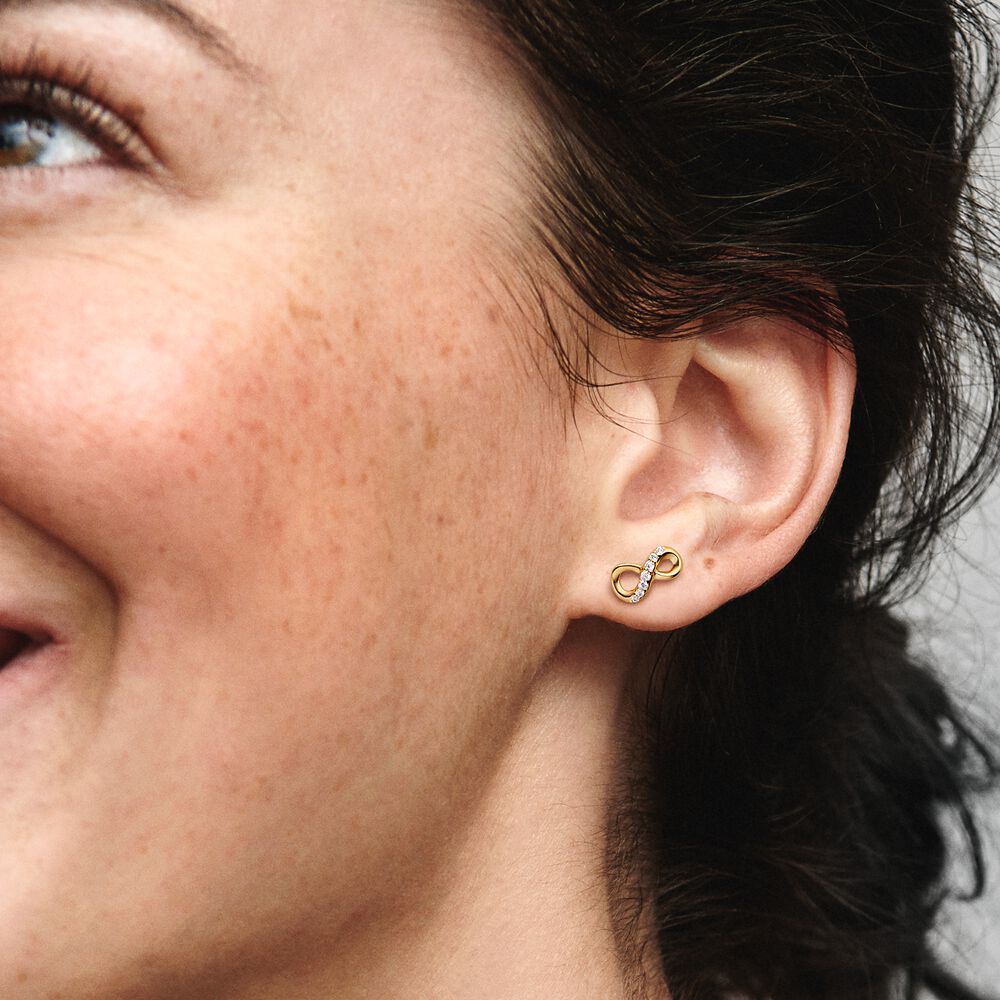 Pandora infinity earrings sale