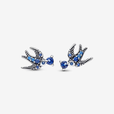 Sparkling Swallow Stud Pandora Earrings