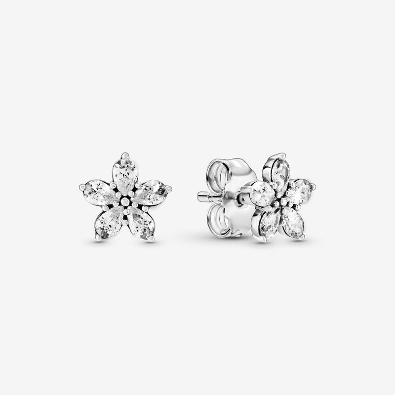 Pandora Sparkling Snowflake CZ Earrings