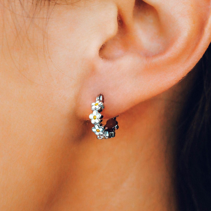 Painted Blooms Pura Vida Hoop Earrings