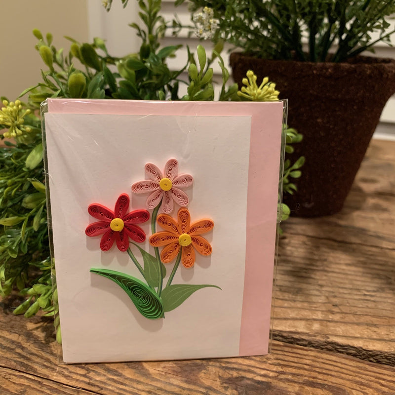 Daisy Gift Enclosure Quilling Card