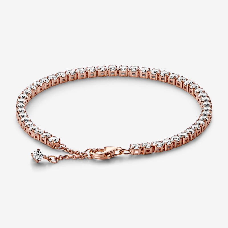 Rose Gold Pandora Sparkling Tennis Bracelet