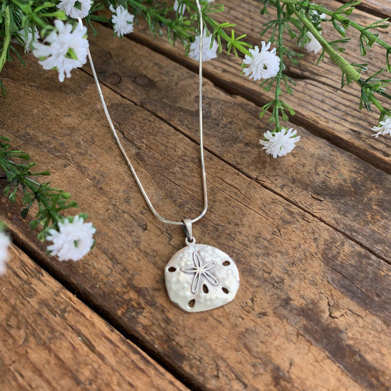 Sterling Silver Sand Dollar Pendant - Apothecary Gift Shop