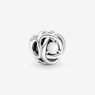 Mother of Pearl Eternity Circle Pandora Charm