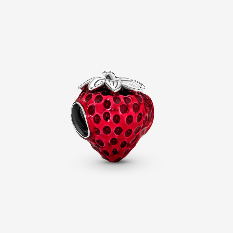 Seeded Strawberry Fruit Pandora Charm