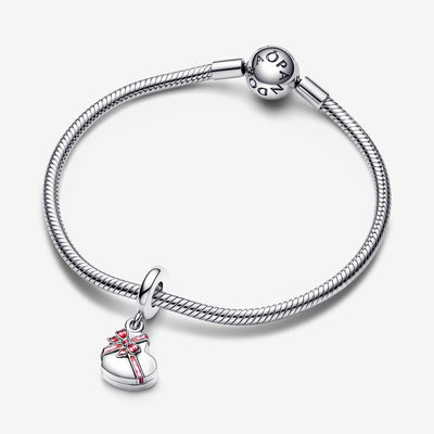 Openable Heart Chocolate Gift Box Dangle Pandora Charm