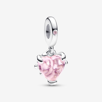 Pink Family Tree & Heart Dangle Pandora Charm