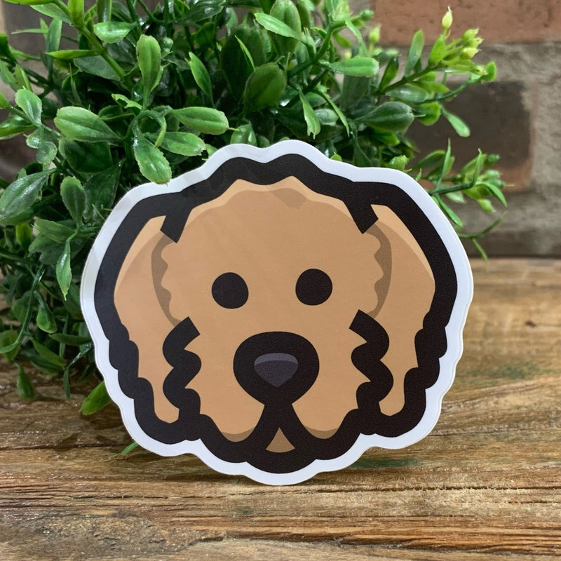 Dog Doodle Face Sticker