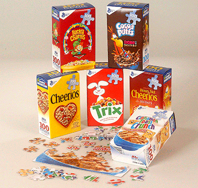Mini Cereal Boxes Puzzle - Set of 6 - Apothecary Gift Shop