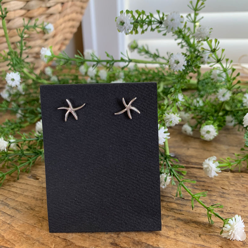 Sterling Silver Starfish Post Earrings - Apothecary Gift Shop