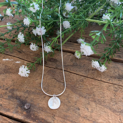 Round Initial Pendant - Apothecary Gift Shop