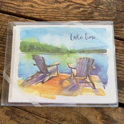 Chairs on Dock Boxed Notecards - Apothecary Gift Shop
