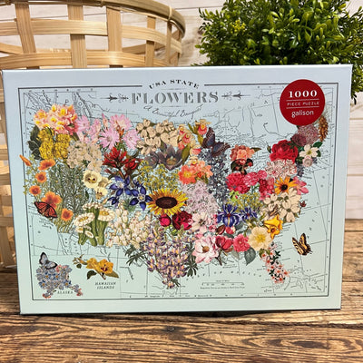USA State Flowers Puzzle