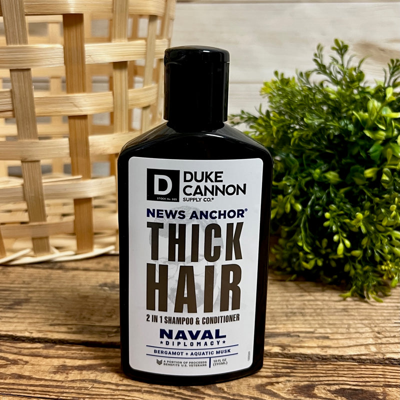 Duke Cannon News Anchor Thick Hair 2 in 1 Shampoo & Conditioner
