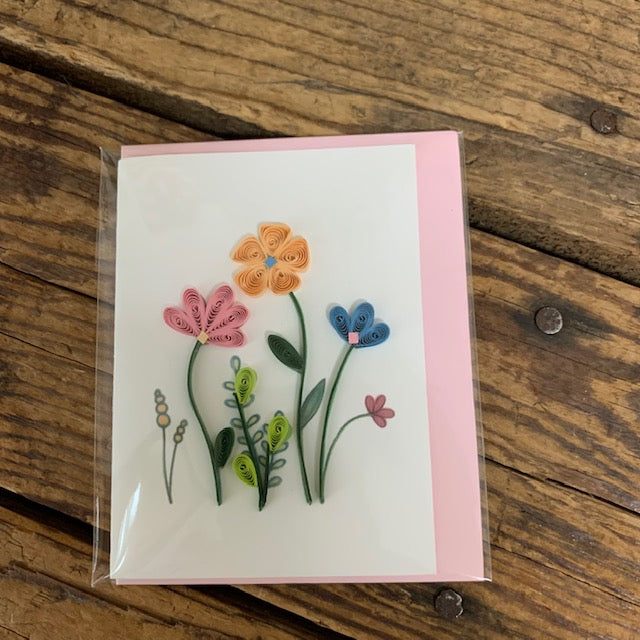 Wildflower Quilling Enclosure Card