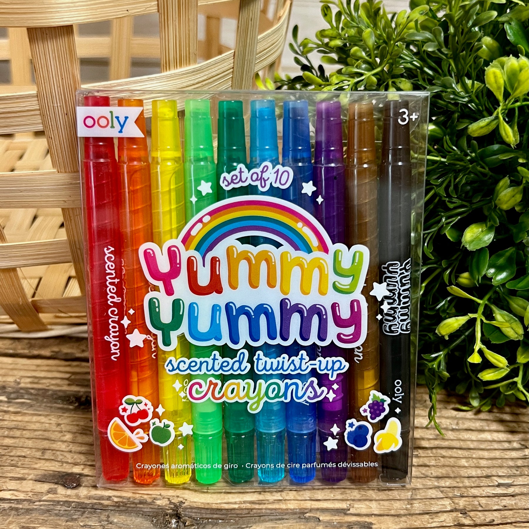 Ooly Yummy Yummy Scented Twist-Up Crayon Set of 10