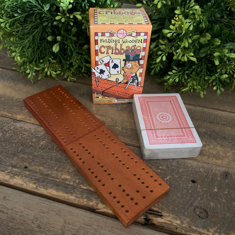 Folding Wooden Cribbage - Apothecary Gift Shop