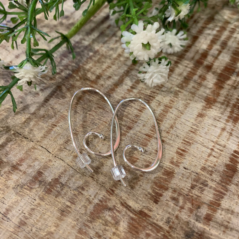Open Hoop Swirl Earrings