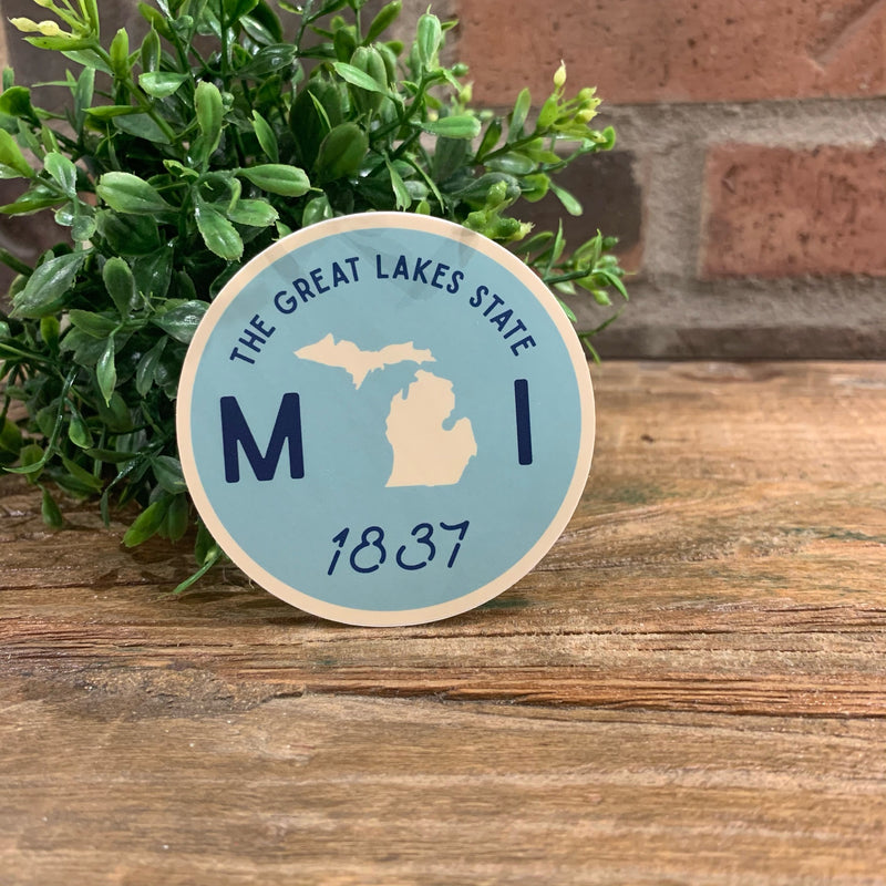 Michigan Circle Est 1837 Sticker