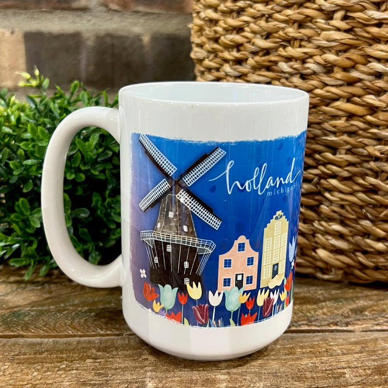 Holland, Michigan Windmill & Tulips Mug