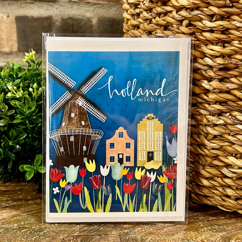Holland, Michigan Windmill & Tulips Card