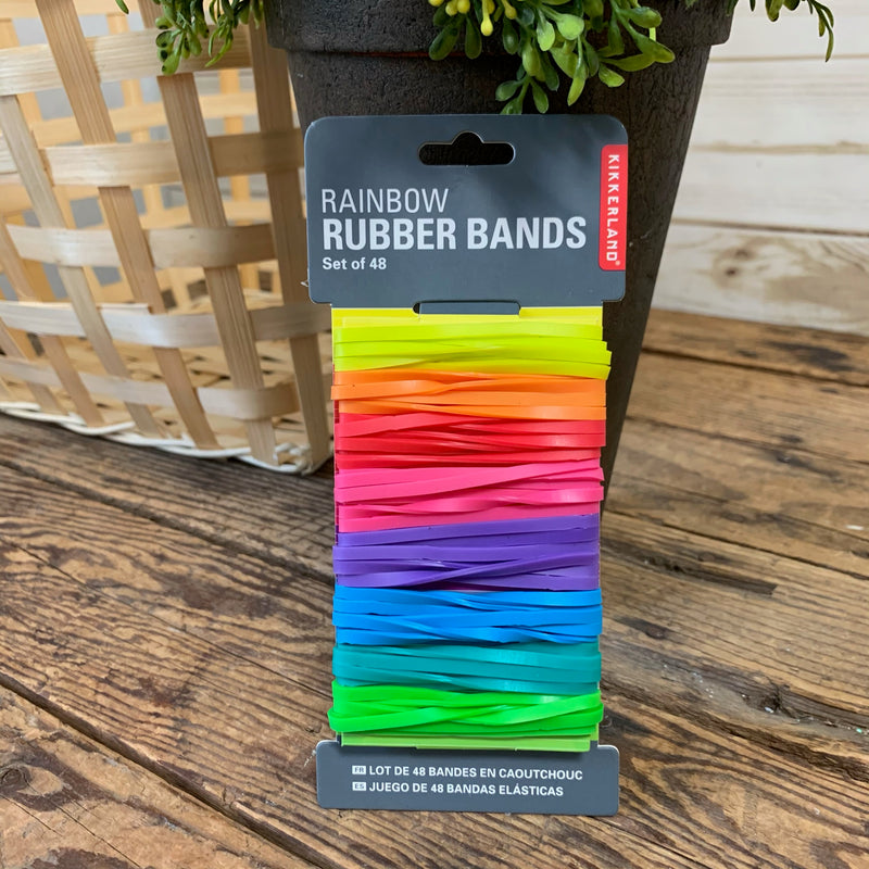 Rainbow Rubber Bands 48ct