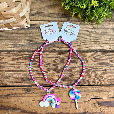 Kids Rainbow Lolli Necklace
