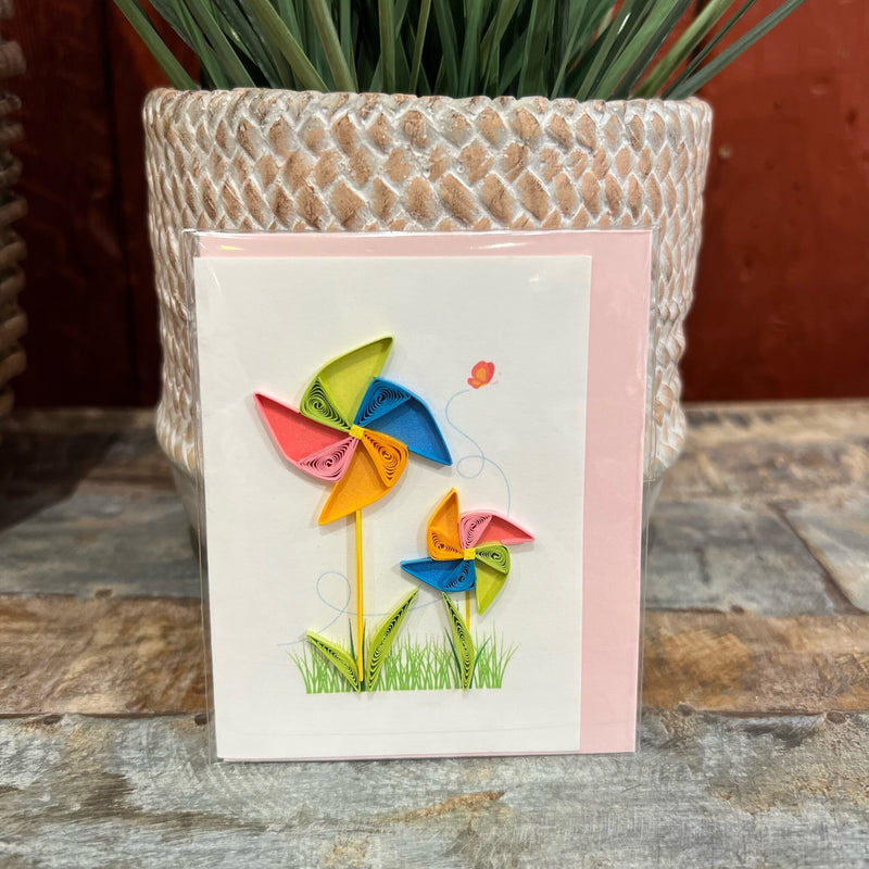 Quilled Pinwheels Gift Enclosure Mini Card