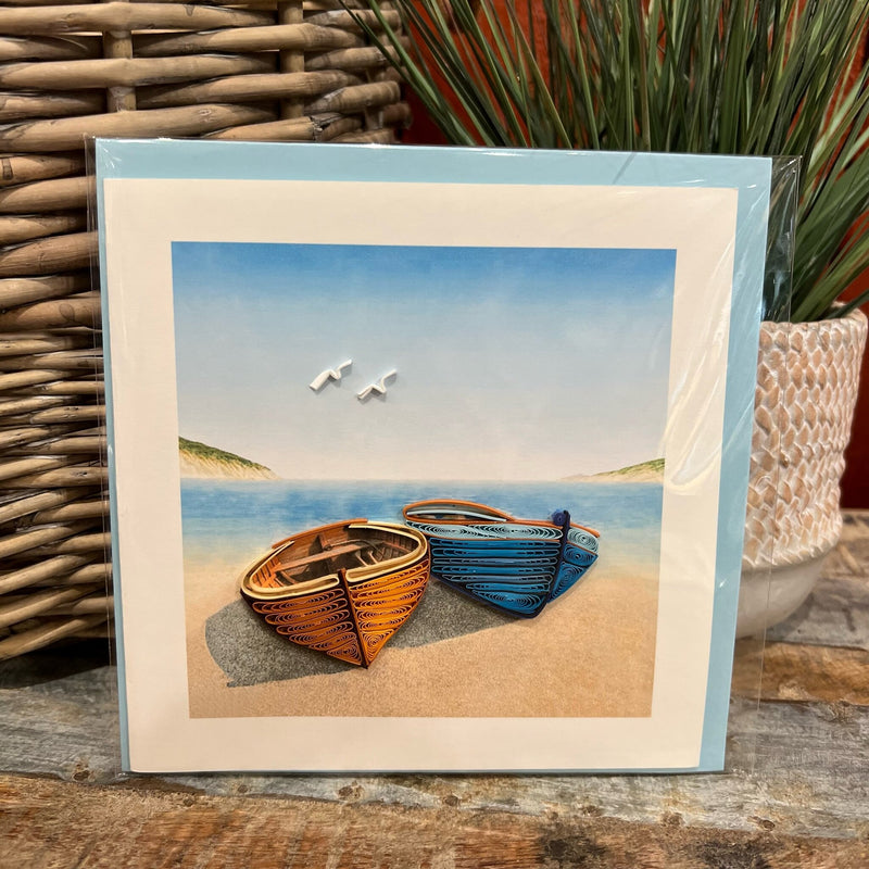 Boats Quilling Card