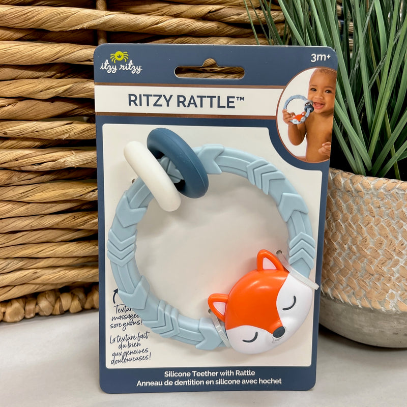 Itzy Ritzy Silicone Teething Rattles - Apothecary Gift Shop