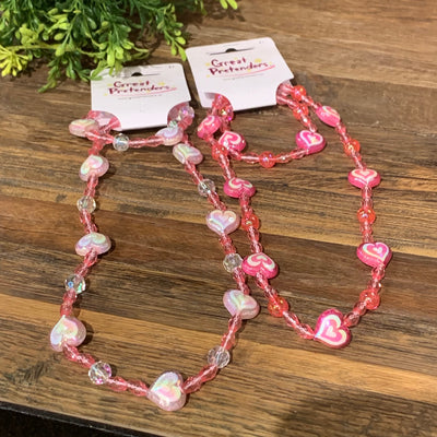 Cotton Candy Necklace and Bracelet Set