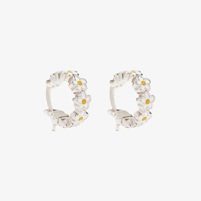Painted Blooms Pura Vida Hoop Earrings