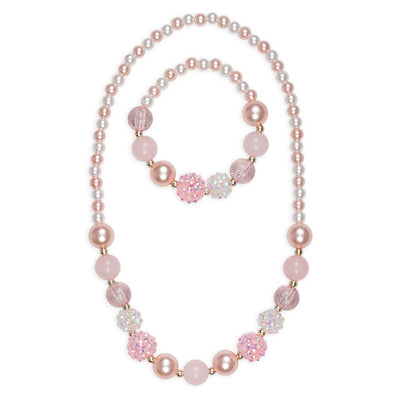 Pinky Pearl Necklace & Bracelet Set - Apothecary Gift Shop