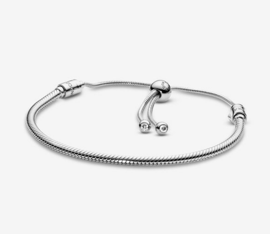 Pandora Moments Silver Snake Chain Slider Bracelet