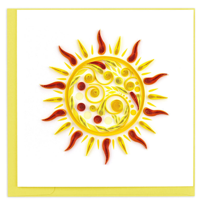 Handcrafted Sun Quilling Card