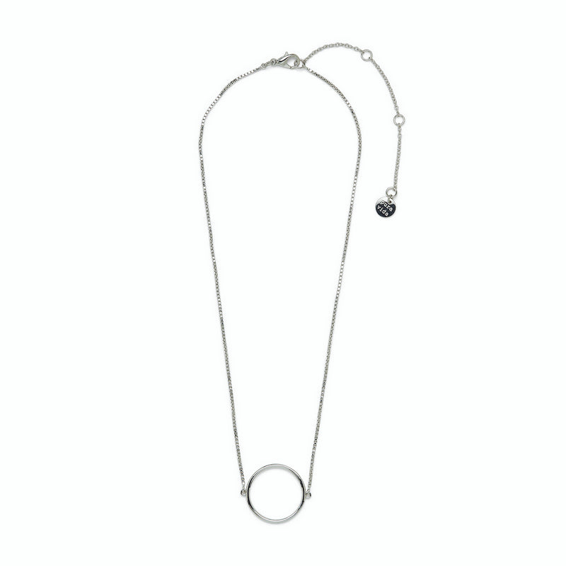 Silver Open Circle Pura Vida Necklace